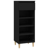 Vidaxl Schuhschrank 40x36x105 cm propertiertes Holzschwarz