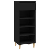 Vidaxl Schuhschrank 40x36x105 cm propertiertes Holzschwarz