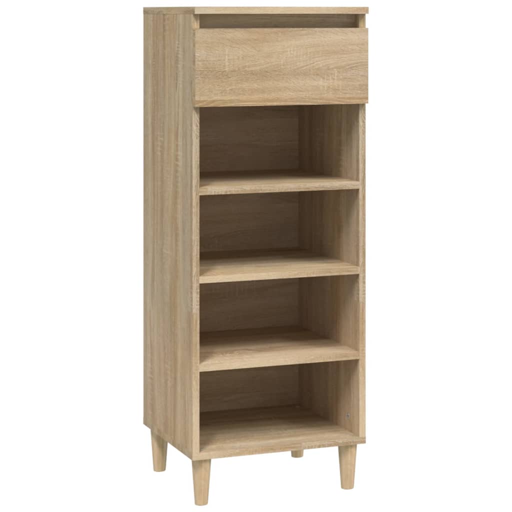 Vidaxl Cabinet da scarpe 40x36x105 cm Properpata in legno Oak colorato