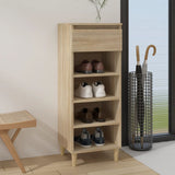 Vidaxl Cabinet da scarpe 40x36x105 cm Properpata in legno Oak colorato