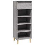 VidaXL Schuhschrank 40x36x105 cm, fertiges Holz, grau Sonoma