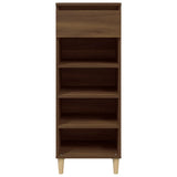 VIDAXL -Schuhschrank 40x36x105 cm Schnitt Holzbraune Eiche Farbe