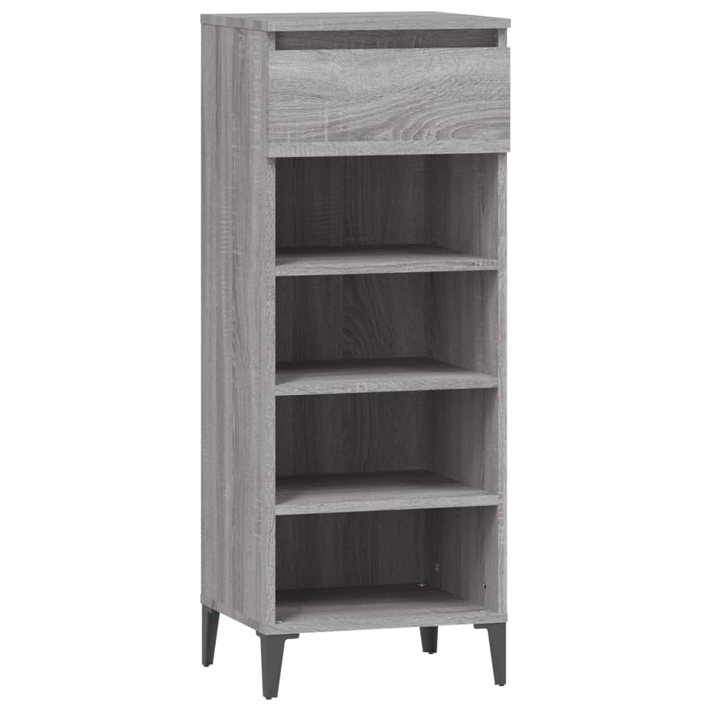 Vidaxl Schong Rack 40x36x105 cm veraarbechte Holz Grey Sonoma Oakfaarf