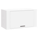 Gabinete de zapatos de pared de Vidaxl 70x35x38 cm de madera procesada blanca