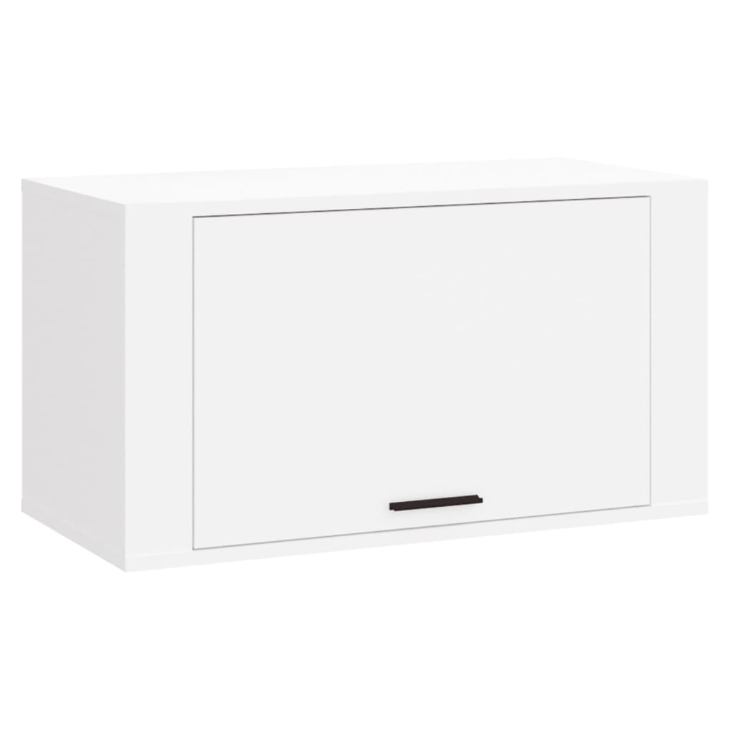 Vidaxl Wall Shoe Cabinet 70x35x38 cm Forarbejdet træhvide