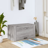 Vidaxl Wall Shoe Cabinet 70x35x38 cm Solid Pine Sonoma Gray