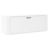 Vidaxl Wall Shoe Cabinet 100x35x38 cm Property Wood White