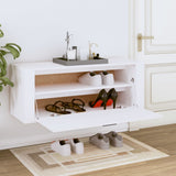 Vidaxl Wall Shoe Cabinet 100x35x38 cm Property Wood White