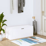 Vidaxl Wall Shoe Cabinet 100x35x38 cm Property Wood White