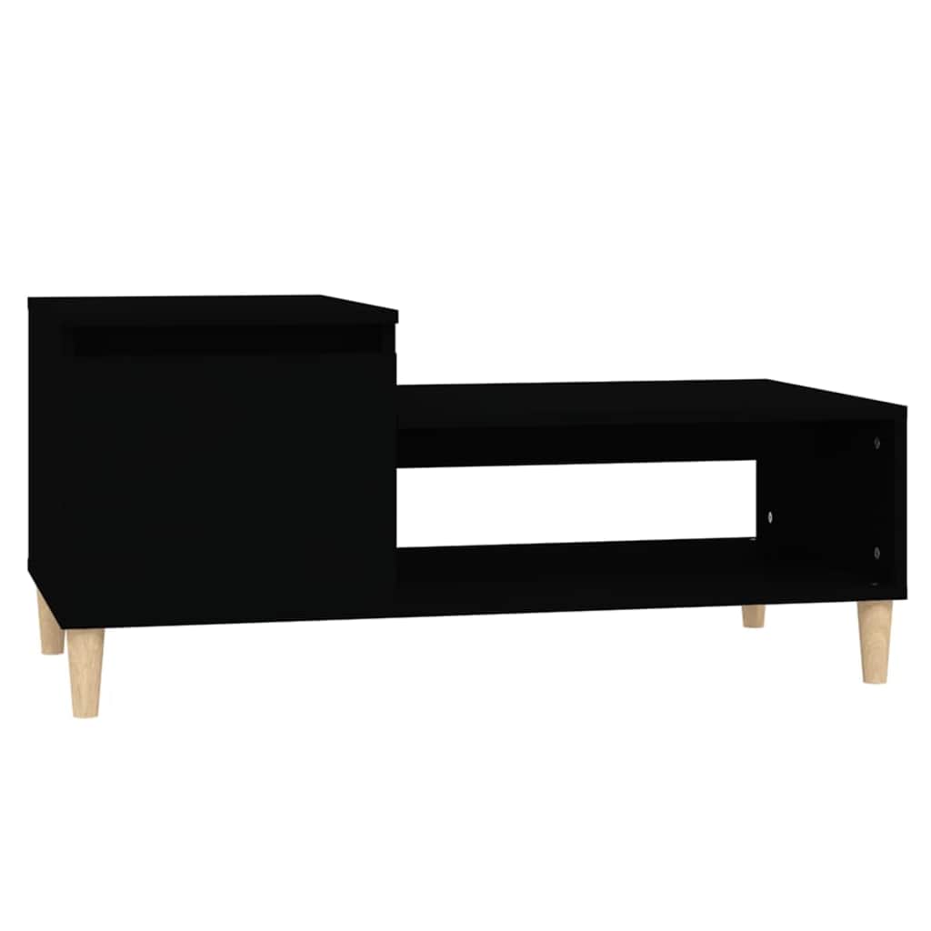 Vidaxl salontafel 100x50x45 cm bewerkt hout zwart
