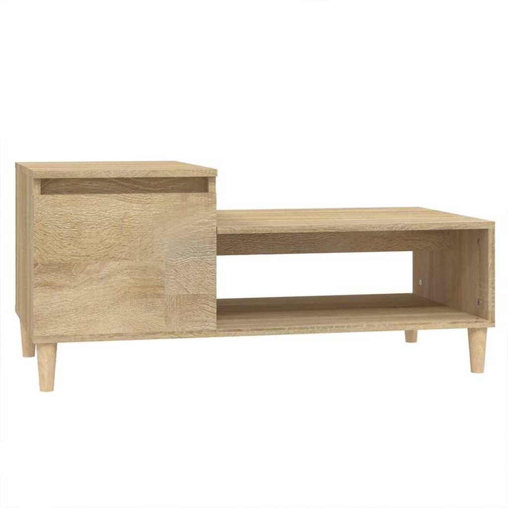 Vidaxl salontafel 100x50x45 cm bewerkt hout sonoma eiken