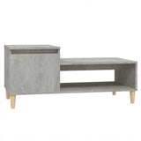 Vidaxl salontafel 100x50x45 cm bewerkt hout betongrijs