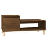 Vidaxl salontafel 100x50x45 cm bewerkt hout bruineiken