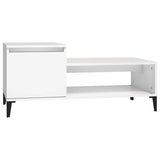 Vidaxl salontafel 100x50x45 cm bewerkt hout wit