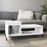 Vidaxl salontafel 100x50x45 cm bewerkt hout wit