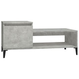 Vidaxl salontafel 100x50x45 cm bewerkt hout betongrijs