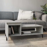 Vidaxl salontafel 100x50x45 cm bewerkt hout betongrijs