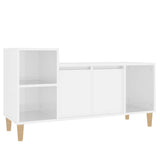 Vidaxl tv-meubel 100x35x55 cm bewerkt hout hoogglans wit