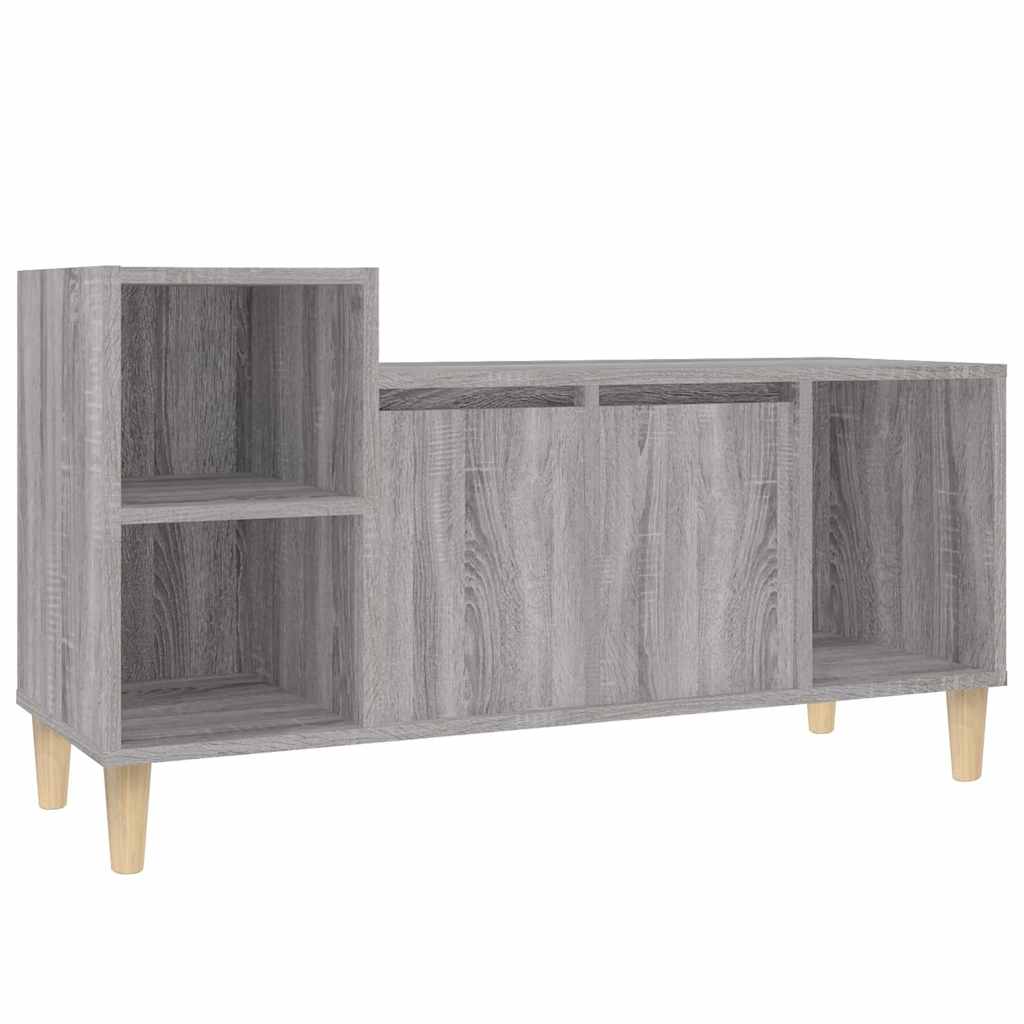 Vidaxl tv-meubel 100x35x55 cm bewerkt hout grijs sonoma eikenkleurig