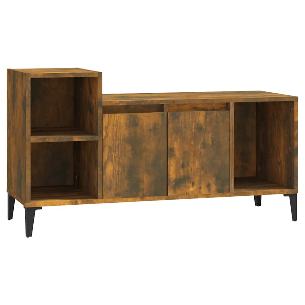 Vidaxl tv-meubel 100x35x55 cm bewerkt hout gerookt eikenkleurig