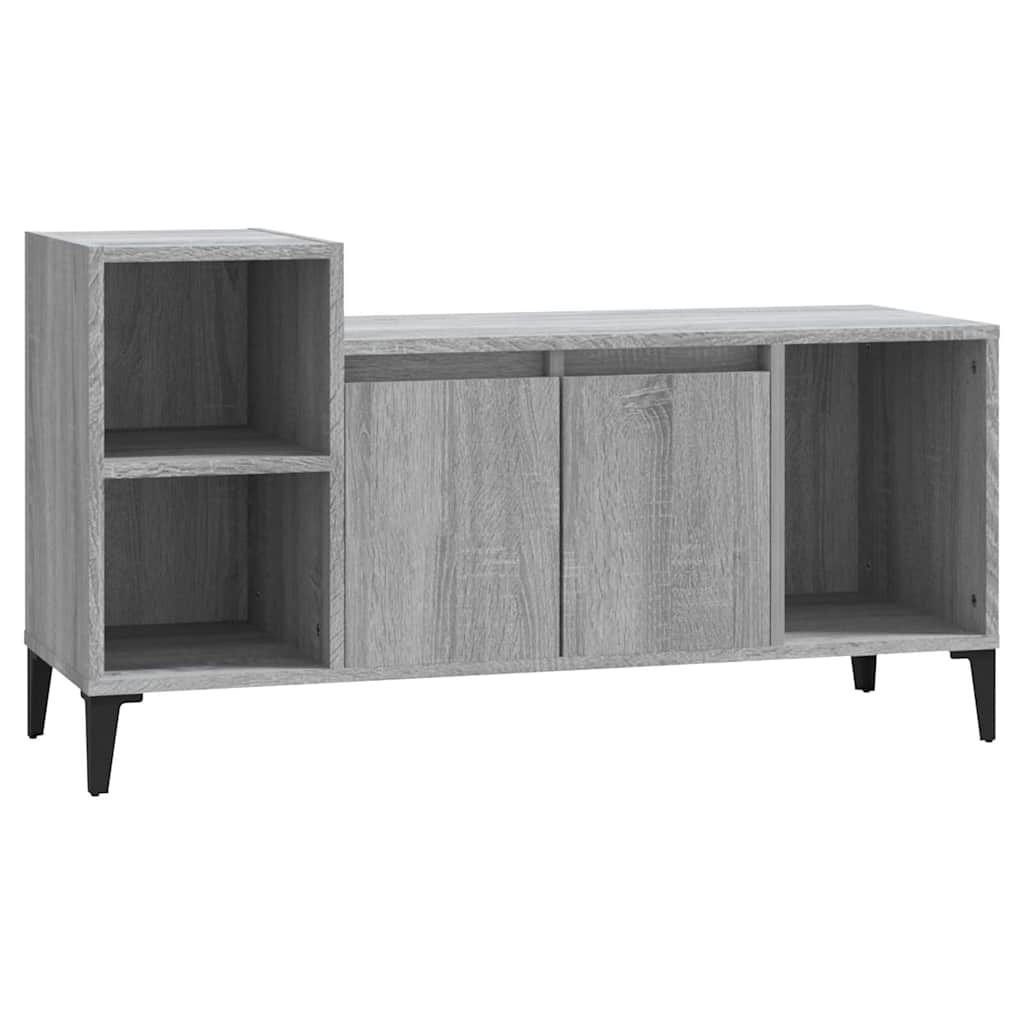 Vidaxl tv-meubel 100x35x55 cm bewerkt hout grijs sonoma eikenkleurig