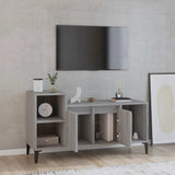 Vidaxl tv-meubel 100x35x55 cm bewerkt hout grijs sonoma eikenkleurig