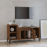 Vidaxl tv-meubel 100x35x55 cm bewerkt hout bruin eikenkleur