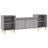 Vidaxl tv-meubel 160x35x55 cm bewerkt hout grijs sonoma eikenkleurig