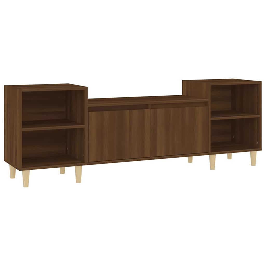 Vidaxl tv-meubel 160x35x55 cm bewerkt hout bruin eikenkleur