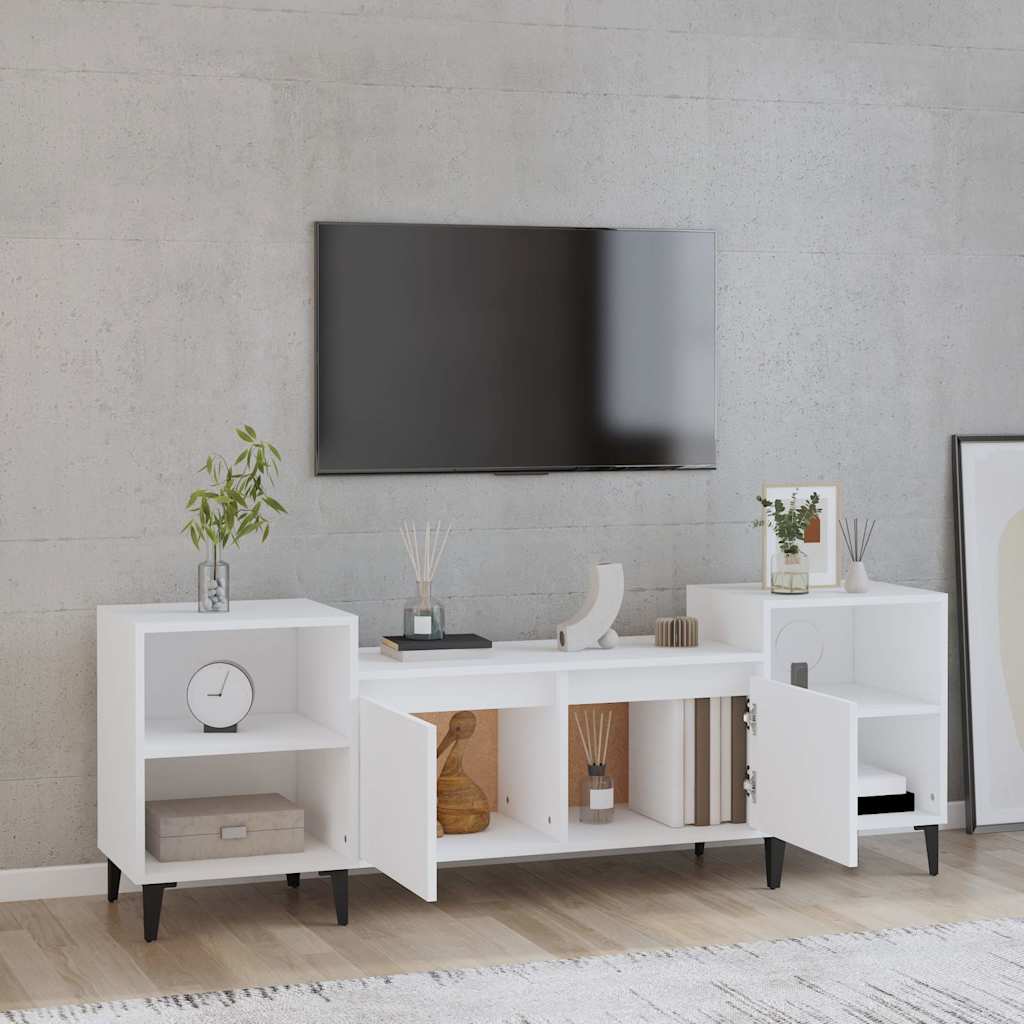 Vidaxl tv-meubel 160x35x55 cm bewerkt hout wit