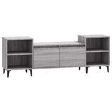 Vidaxl tv-meubel 160x35x55 cm bewerkt hout grijs sonoma eikenkleurig