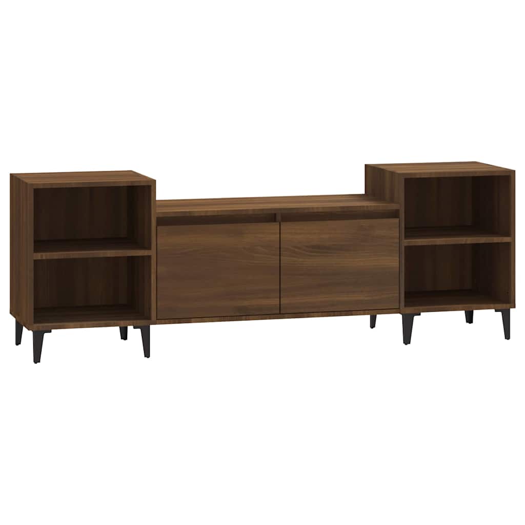 Vidaxl tv-meubel 160x35x55 cm bewerkt hout bruin eikenkleur