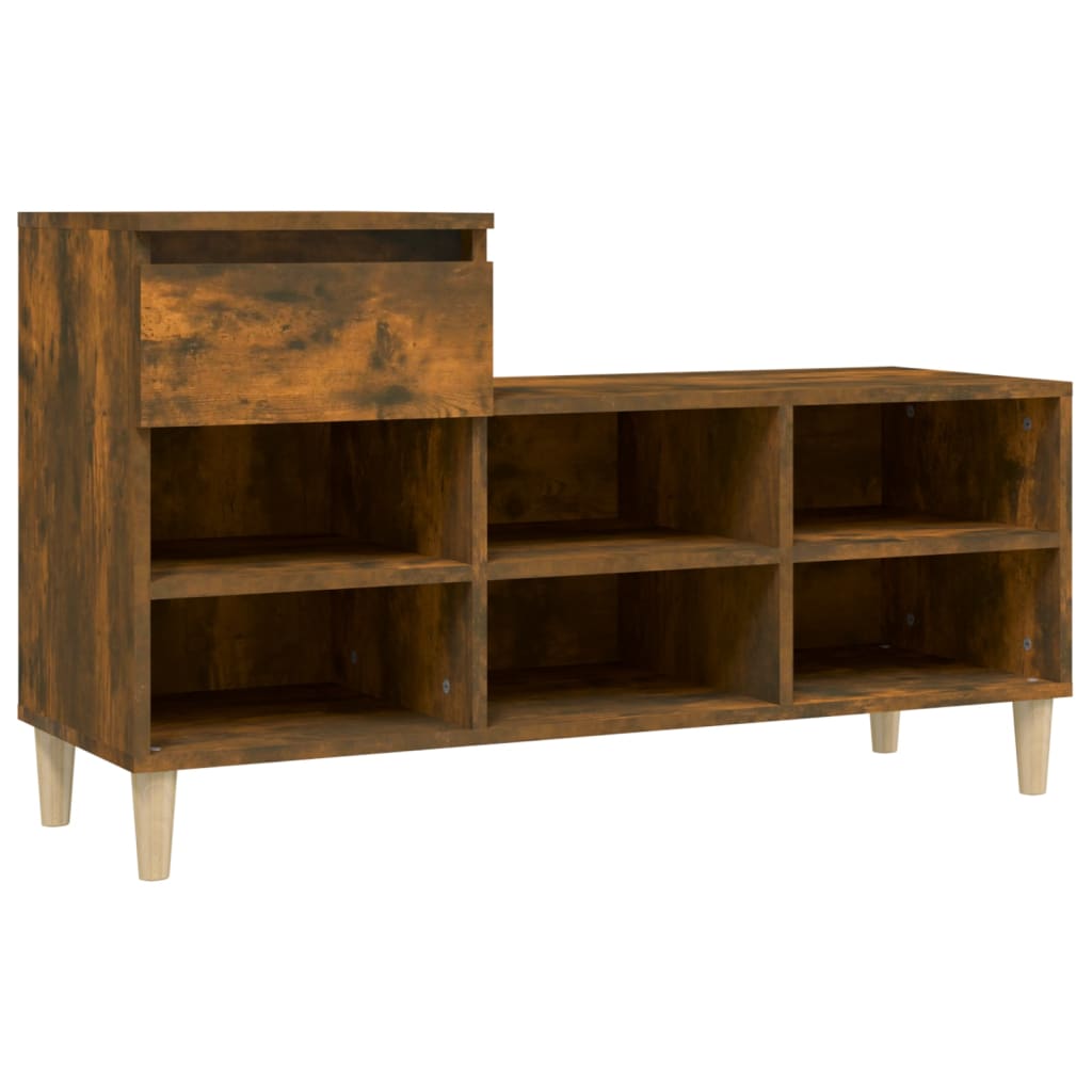 Vidaxl Schong Cabinet 102x36x60 cm Propertéiert Holz gefëmmt OK faarweg