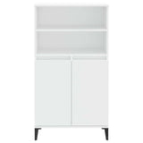 Vidaxl hoge kast 60x36x110 cm bewerkt hout wit