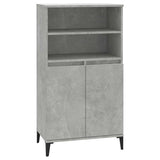 Vidaxl hoge kast 60x36x110 cm bewerkt hout betongrijs