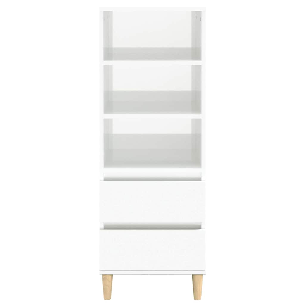 Vidaxl hoge kast 40x36x110 bewerkt hout hoogglans wit