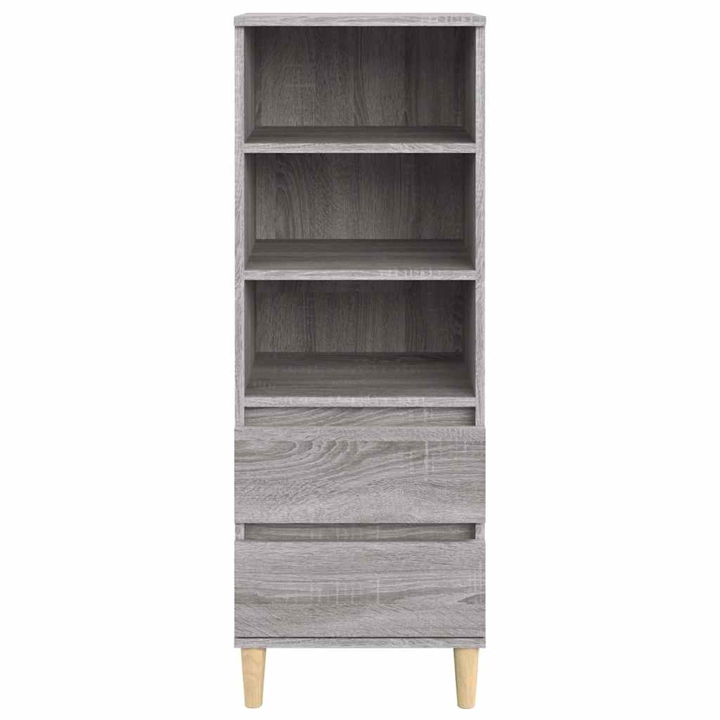Vidaxl hoge kast 40x36x110 cm bewerkt hout grijs sonoma