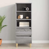 Vidaxl hoge kast 40x36x110 cm bewerkt hout grijs sonoma