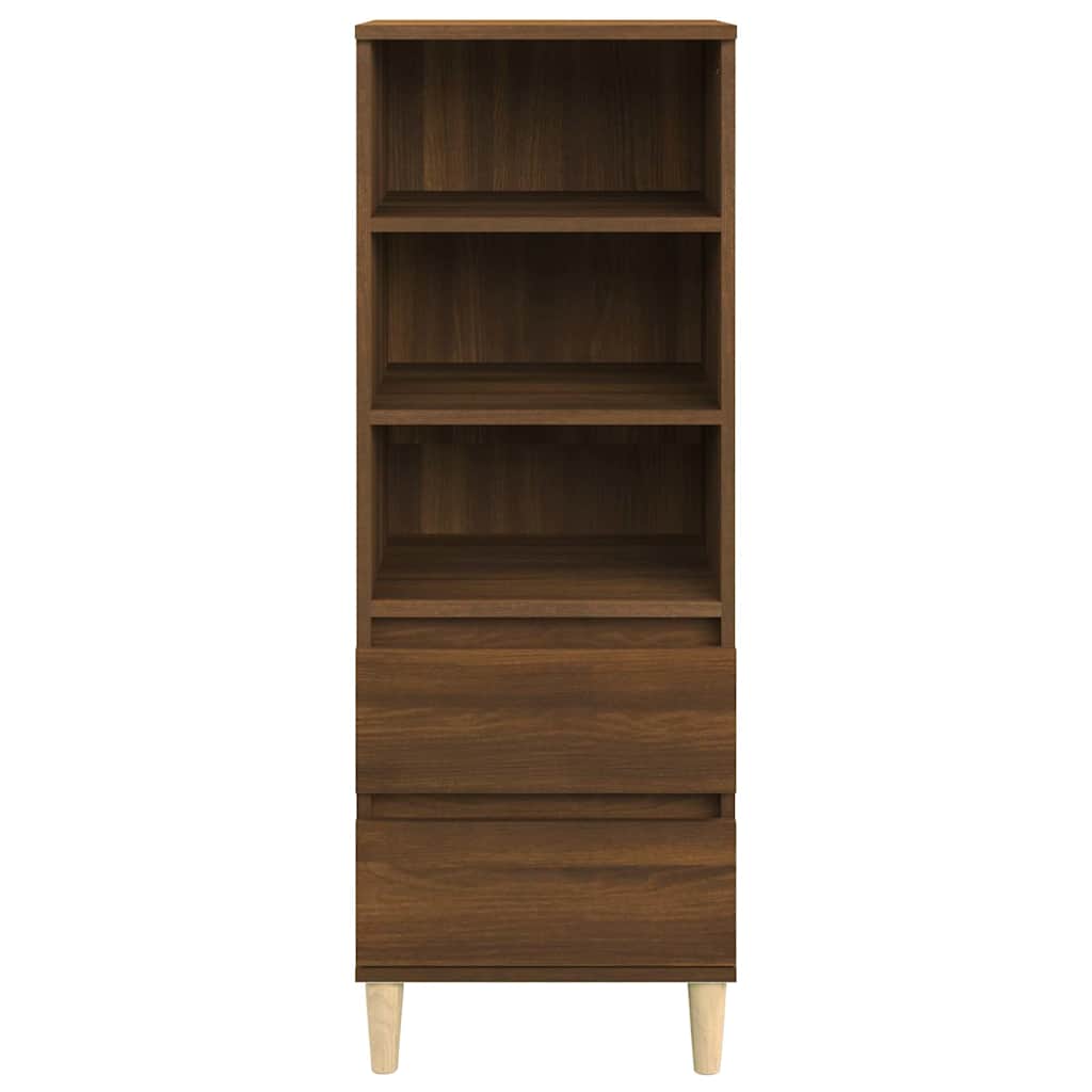 Vidaxl hoge kast 40x36x110 cm bewerkt hout bruineiken