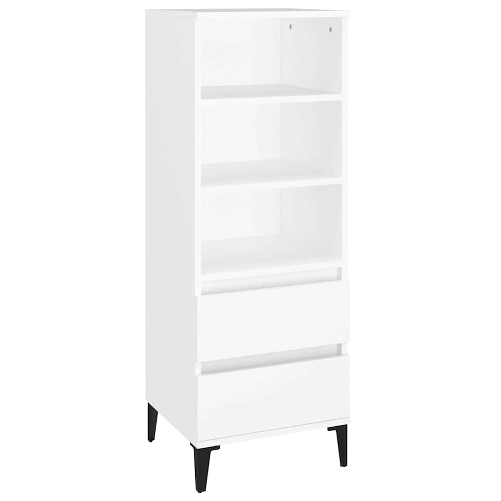 Vidaxl hoge kast 40x36x110 cm bewerkt hout wit