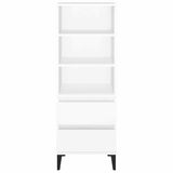 Vidaxl hoge kast 40x36x110 cm bewerkt hout wit