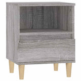 Vidaxl nachtkastje 40x35x50 cm grijs sonoma eikenkleurig