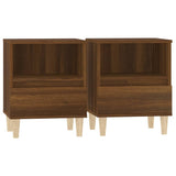 Vidaxl nachtkastjes 2 st 40x35x50 cm bruin eikenkleur