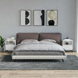 Vidaxl nachtkastjes 2 st 40x35x50 cm hoogglans wit