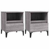 Vidaxl nachtkastjes 2 st 40x35x50 cm grijs sonoma eikenkleurig