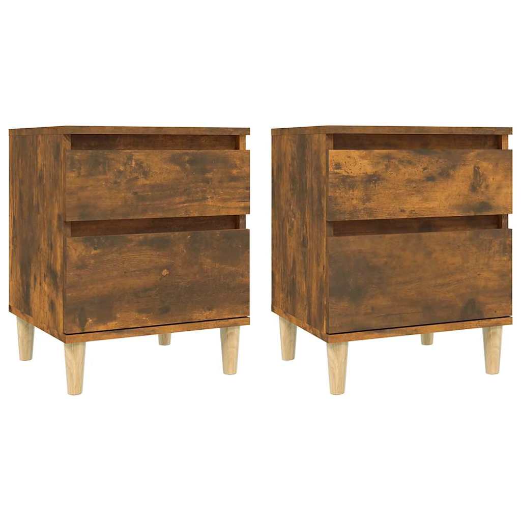 Vidaxl nachtkastjes 2 st 40x35x50 cm gerookt eikenkleurig