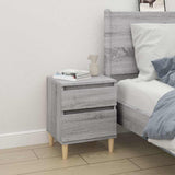 Vidaxl nachtkastjes 2 st 40x35x50 cm grijs sonoma eikenkleurig