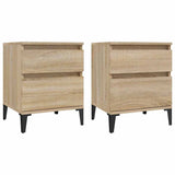 Vidaxl nachtkastjes 2 st 40x35x50 cm sonoma eikenkleurig