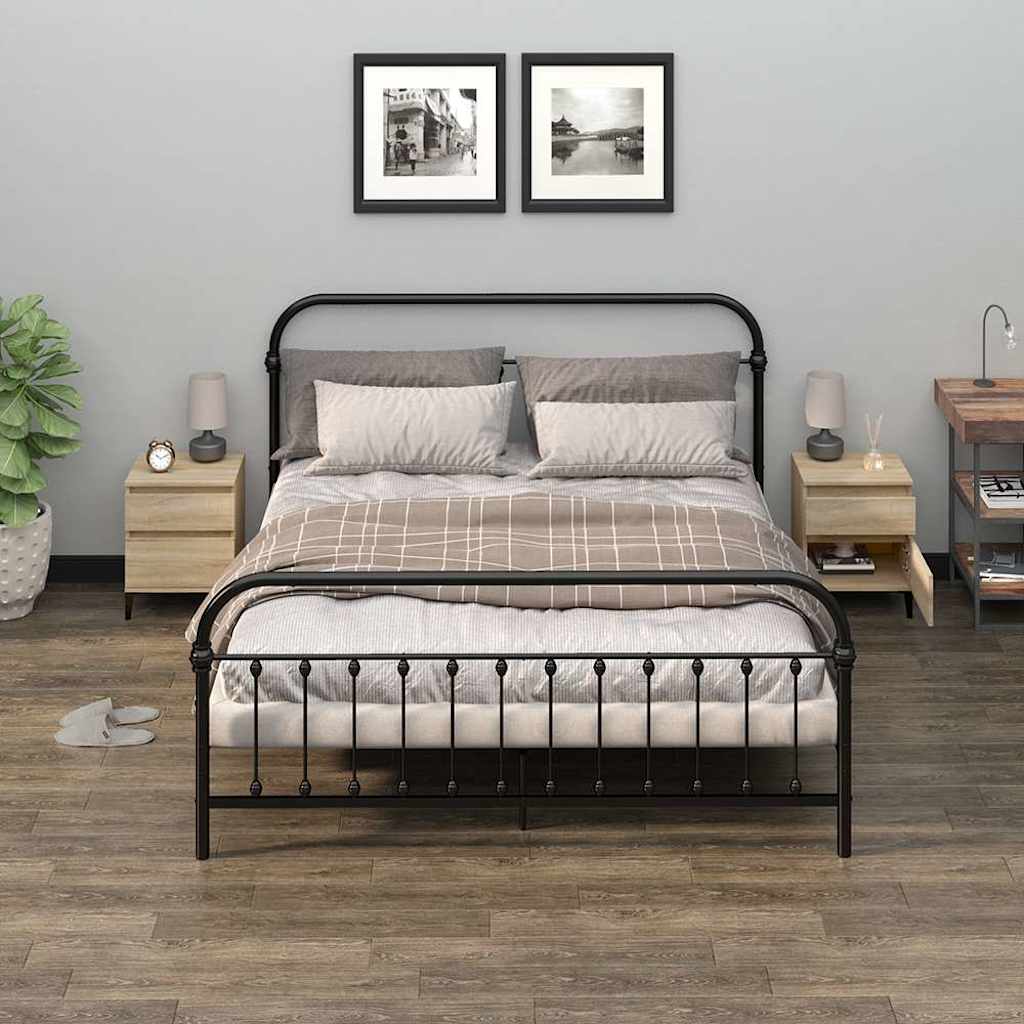 Vidaxl nachtkastjes 2 st 40x35x50 cm sonoma eikenkleurig