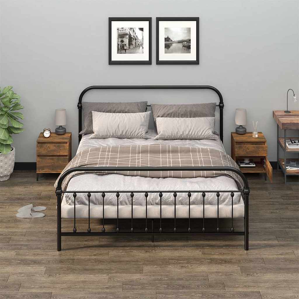 Vidaxl nachtkastjes 2 st 40x35x50 cm gerookt eikenkleurig